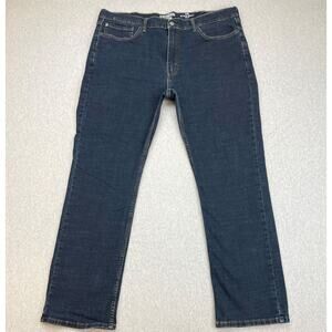 Levis Jeans Mens 40 x 32 Blue Cotton Blend Stretch Denizen 218 Straight Fit